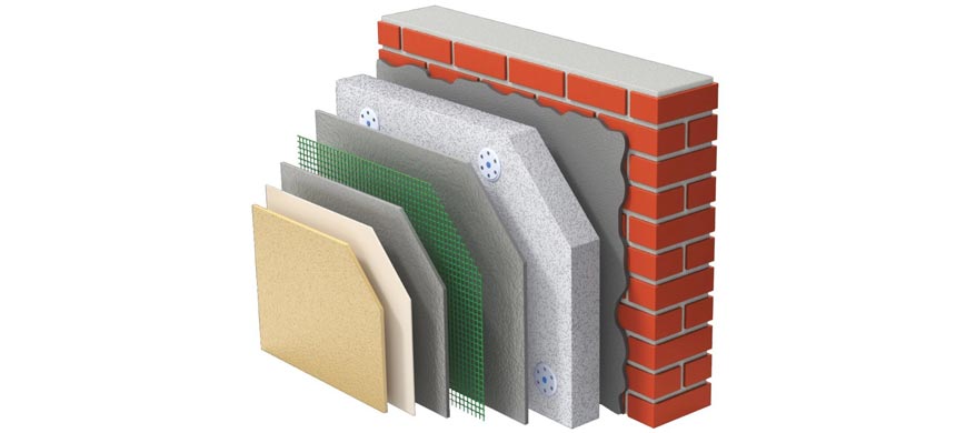 Технология утепления фасада пенополистиролом